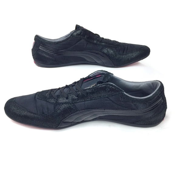 Puma Black Metallic and Vegan Leather Sneakers - Picture 4 of 8